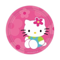 Assiettes Hello Kitty de 18 cm - 8 unités