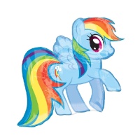 Ballon My Little Pony Rainbow Dash de 71 x 68 cm - Anagram