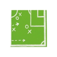 Serviettes tactiques de football de 16,5 x 16,5 cm - 20 unités