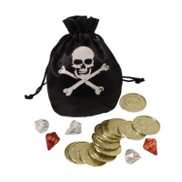 Ensemble de sac et pièces de pirate