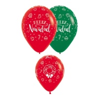 Ballons en latex de Noël de 30 cm - Sempertex - 12 unités