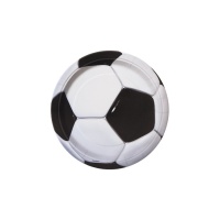 Assiettes de football de 17 cm - 8 unités