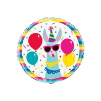 Ballon Lama Party de 46 cm - Qualatex