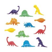 Figurines de dinosaures assortis - 12 unités