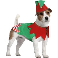 Costume de lutin de Noël pour chien