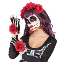 Serre-tête, gants et boucles d'oreilles de Catrina