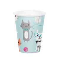 Gobelets de Chats de 250 ml - 8 unités