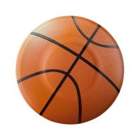 Assiettes de Basketball de 18 cm - 8 unités