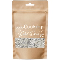 Paillettes d'étoiles et de boules argentées de 55 gr - Scrapcooking