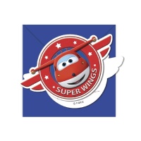 Cartes d'invitation Super Wings - 6 unités