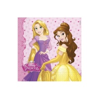 Serviettes de table Disney Princesse 16,5 x 16,5 cm - 20 unités