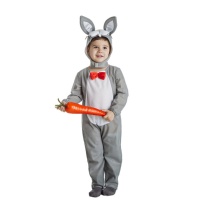 Costume de petit lapin gris pour enfants