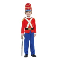 Costume de petit soldat de plomb rouge et bleu pour enfant