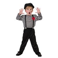 Costume de mime rayé pour enfant