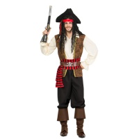 Costume de capitaine de bateau pirate pour homme