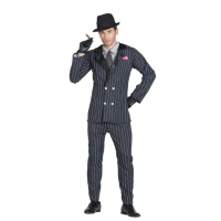 Costume de gangster noir pour homme