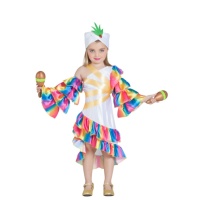 Costume de rumbero blanc pour fille