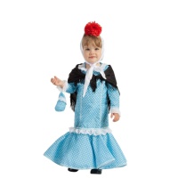 Costume de chulapa bleu pour bébé