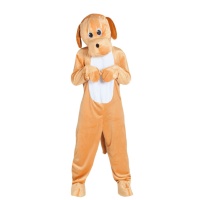 Costume de chien avec tête pour adulte