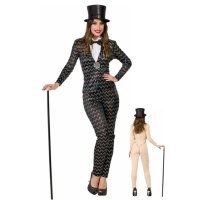 Costume de smoking audacieux pour femme