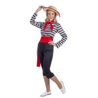 Costume de gondolier pour femme