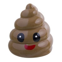 Tirelire Emoticône Poop 20,5 cm - DCasa