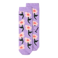 Chaussettes pour enfants avec fleurs lilas