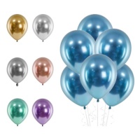 Ballons en latex de 12 cm chromés - PartyDeco - 50 unités