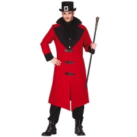 Costume de vampire gothique rouge pour adulte