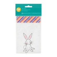 Sachets pour bonbons de Pâques de 10 x 12,5 cm - Wilton - 12 unités