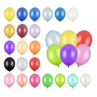 Ballons en latex de 30 cm métallisés - PartyDeco - 10 unités