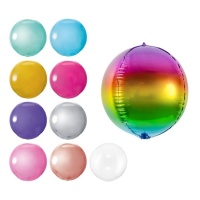 Ballon orbz métallisé de 40 cm - PartyDeco