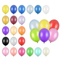 Ballons en latex métallisés de 30 cm - PartyDeco - 50 unités