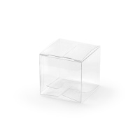 Boîte carrée transparente de 5 cm - 10 unités