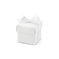 Boîte avec couvercle blanc de 5,2 cm - 10 unités