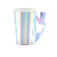 Verres de 220 ml de Sirène marine iridescents - 6 unités