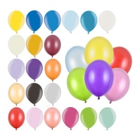 Ballons en latex de 12 cm métallisés - PartyDeco - 100 unités