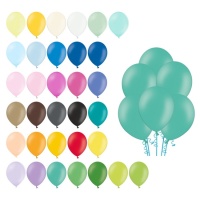 Ballons en latex de 27 cm pastel - PartyDeco - 50 unités