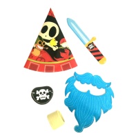 Ensemble de fête pour enfants Pirate - 5 unités