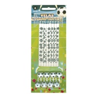 Bougies de football de 0,5 x 10 cm - 8 unités