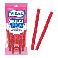 Réglisse rouge à la fraise avec pica pica - Dulcipica Vidal - 90 gr