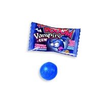 Bonbon qui colore la langue avec chewing-gum - emballage individuel - Fini booom vampire - 65 gr