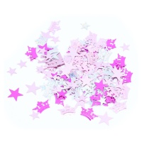 Confettis roses de princesses de 15 g