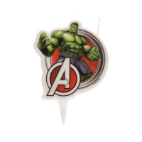 Bougie des Avengers de Hulk de 7 cm - 1 unité