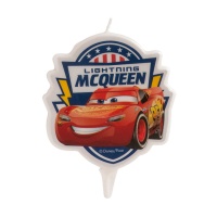 Bougie Cars de Flash McQueen de 9 x 7 cm - 1 unité