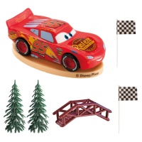 Décoration pour gâteau de Cars - 6 unités