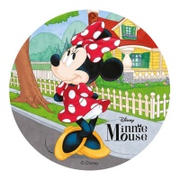 Feuille comestible de Minnie Mouse - 20 cm