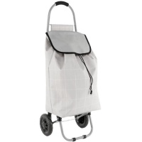 Chariot de courses de 38 L gris pliable