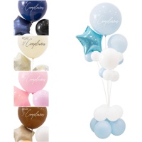 Kit de ballons avec support pour Bon Anniversaire - 21 unités