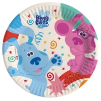 Assiettes en carton compostable Blue's Clues de 23 cm - 8 unités